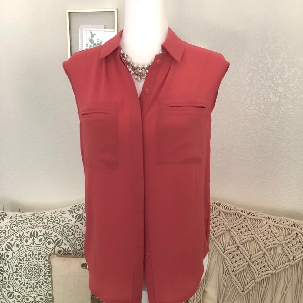 Collared Blouse/Tank